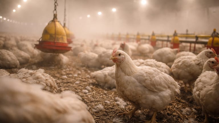 Poor Air Quality in Poultry Production-Respiratory Health and Economic Impact